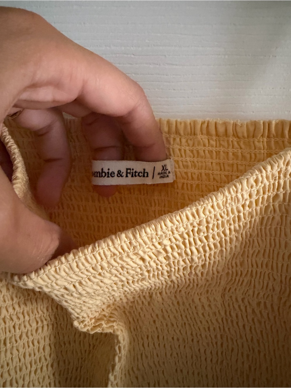 Abercrombie Sydney Smocked Dipped-Waist Midi Dress - Picture 9 of 13